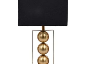 Φωτιστικό Επιτραπέζιο 035-123-093 53,5cm 1xΕ27 Gold-Black