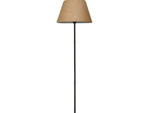 Φωτιστικό Δαπέδου PWL-1082 Ε27 Φ36x145cm Beige-Black-Walnut