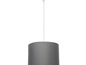 Φωτιστικό Οροφής PWL-1115 Φ22x60cm 1xΕ27 Grey-White