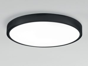 Φωτιστικό Οροφής – Πλαφονιέρα LED-Domo-R24-NER 2700lm 4000K CCT 2,4x24x24cm Black Intec