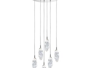 Φωτιστικό Οροφής Κρεμαστό 01466.13 3W 24V LED 3000K 40cm Silver-Clear Luma