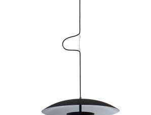 Φωτιστικό Οροφής Κρεμαστό 01467 15W LED 3000K 1200Lm 15x45cm Black-White Luma