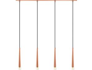 Φωτιστικό Οροφής – Ράγα 01487 4xG9 85cm Copper Luma