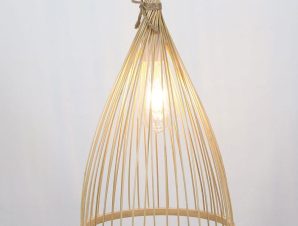 Φωτιστικό Οροφής Κρεμαστό 01341 E27 25x40cm Natural Luma