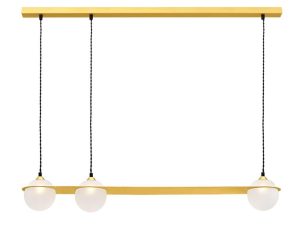 Φωτιστικό Οροφής – Ράγα 01201 3xG9 100cm Gold Luma