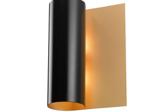 Φωτιστικό Τοίχου 01231 2xG9 25x40cm Black-Gold Luma