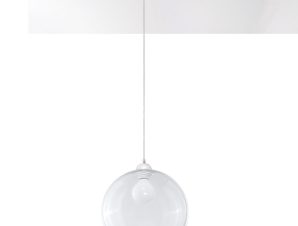 Φωτιστικό Οροφής Μονόφωτο Sollux Ball Transparent SL.0248